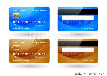 credit cards mockup template set 85979473