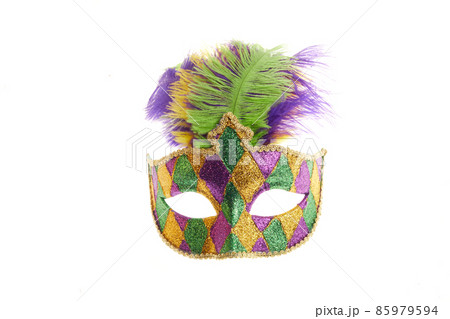 Mardi gras mask isolated on white background 85979594
