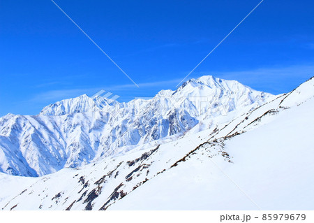 麗しき北アルプス　  　　美しき冠雪の北アルプス　　 85979679