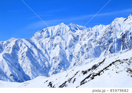 麗しき北アルプス 美しき冠雪の北アルプス 麗しき北アルプス 美しき冠雪の北アルプス 85979682