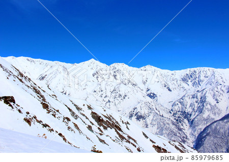 麗しき北アルプス　  　　美しき冠雪の北アルプス　　 85979685