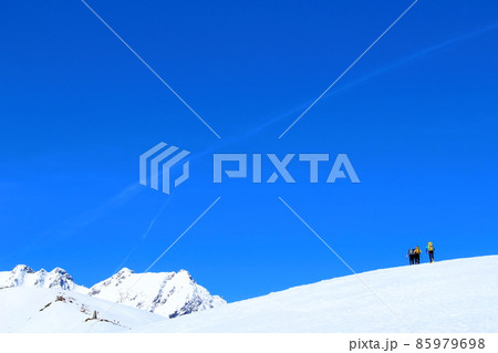麗しき北アルプス 美しき冠雪の北アルプス 麗しき北アルプス 美しき冠雪の北アルプス 85979698