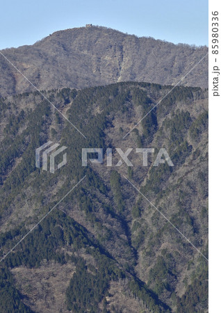 丹沢の大山北尾根 ミズヒノ頭から塔ノ岳を望む 丹沢の大山北尾根 ミズヒノ頭から塔ノ岳を望む 85980336