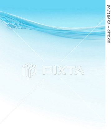 青い水面の断面フレーム(縦) 青い水面の断面フレーム(縦) 85981703