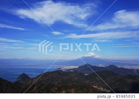 1月　伊豆の国71富士山と沼津(駿河湾)･伊豆パノラマパーク 85985035