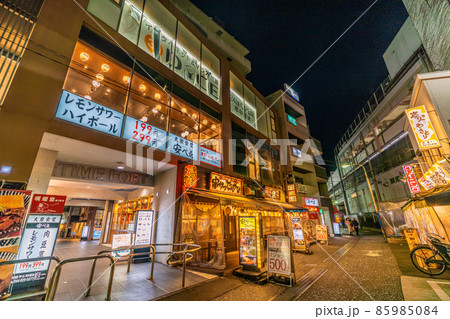 日本の川崎都市景観 溝の口駅前の飲み屋街などを望む＝1月20日 85985084
