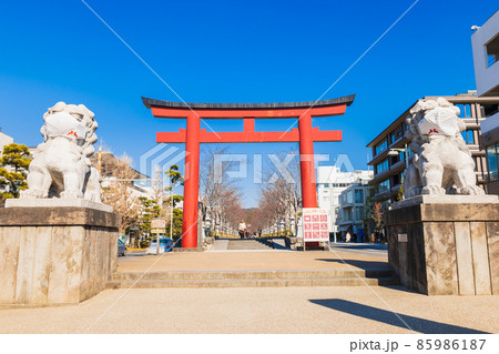 鎌倉　鶴岡八幡宮　二の鳥居 85986187