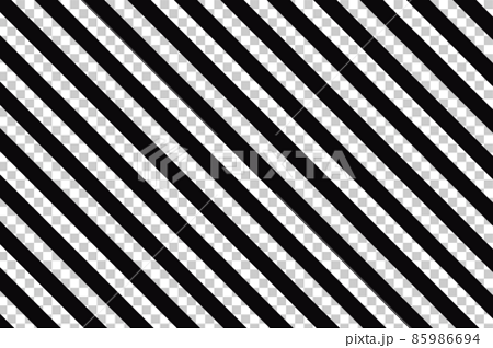 Black and white (transparent) striped... - Stock Illustration [85986694] -  PIXTA