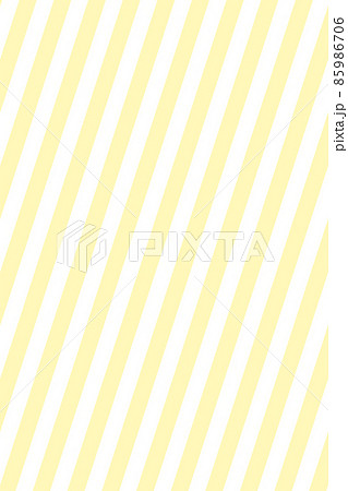 黄色と透明のストライプ背景。縞模様。斜めのシマシマ。 85986706