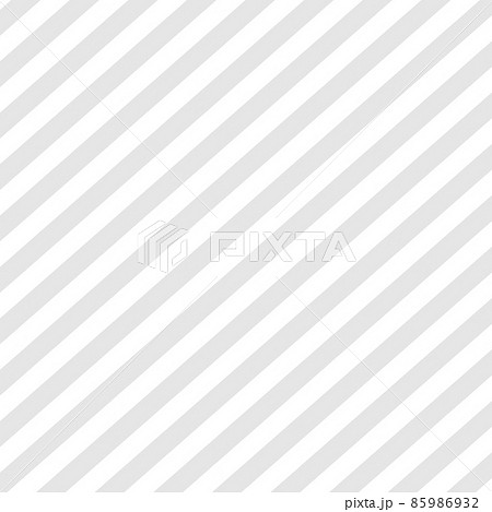 灰色と透明（白色）のストライプ背景。縞模様。斜めのシマシマ。 85986932