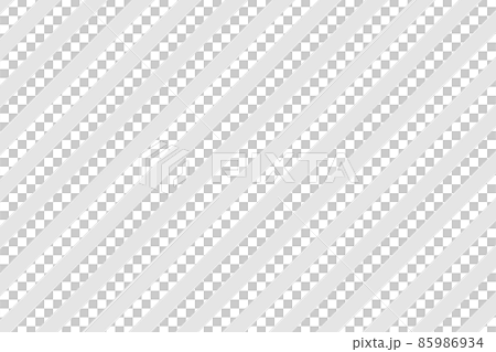 灰色と透明（白色）のストライプ背景。縞模様。斜めのシマシマ。 85986934