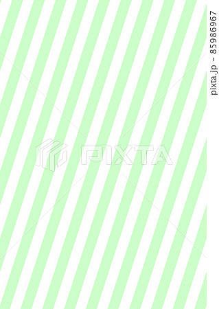 緑色と透明 白色 のストライプ背景 縞模様 斜めのシマシマ のイラスト素材
