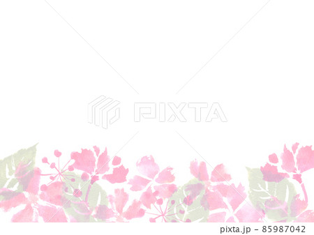 水彩で描いた桜の背景イラスト 85987042