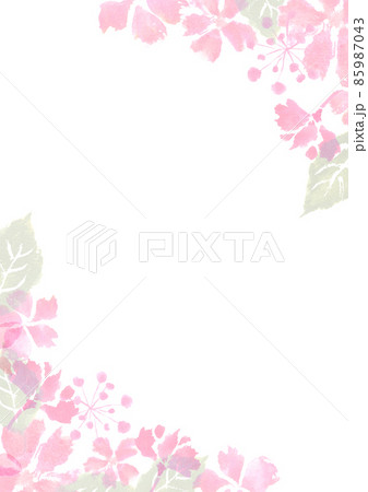 水彩で描いた桜の背景イラスト 85987043