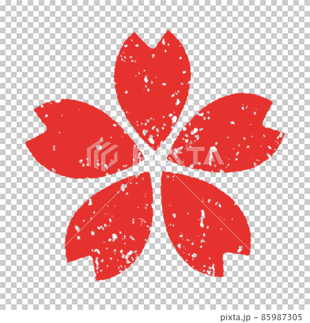 復古櫻花郵票風格插圖 85987305