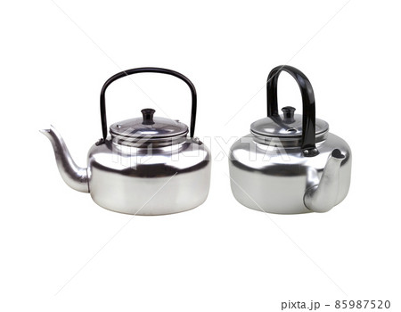 aluminum tea pot kettle isolated on white 85987520