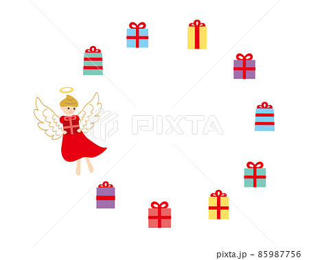 素材-バレンタイン（2022）10文字なしベク 85987756