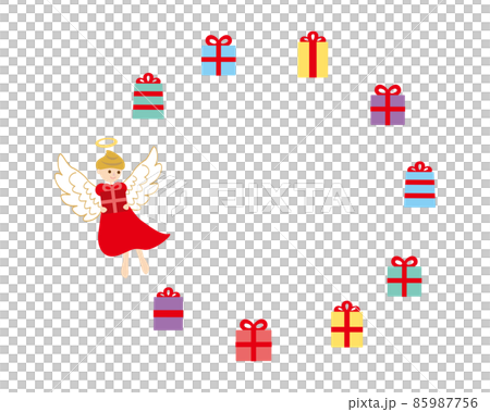 素材-バレンタイン（2022）10文字なしベク 85987756