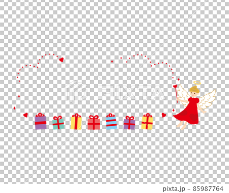 素材-バレンタイン（2022）8文字なしベク 85987764