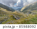 Outstanding panoramic view of Fagaras Mountains, Transfagarasan road, Sibiu County, Romania 85988092