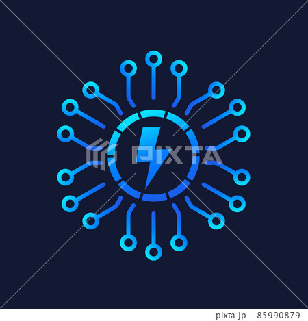electricity and electric grid vector icon 85990879