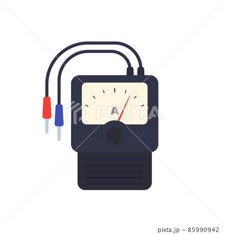 ammeter isolated on white, vector 85990942