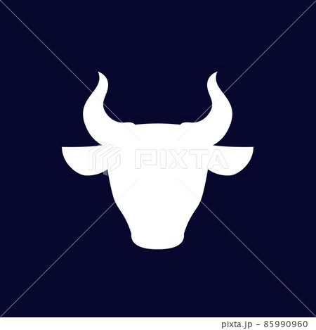 Bull, ox head vector silhouette 85990960