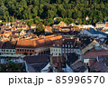 View of the old town of romanian city brasov taken from the white tower. 85996570