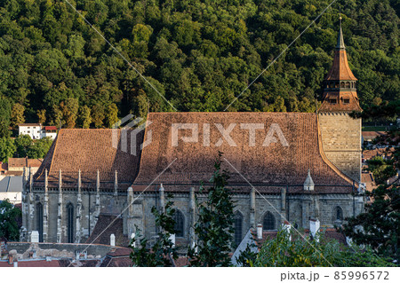 View of the old town of romanian city brasov taken from the white tower. View of the old town of romanian city brasov taken from the white tower. 85996572