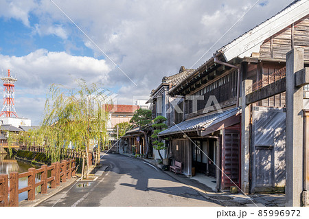 佐原の町並み 正上醤油 小野川沿いの商家 川岸通り 佐原の町並み 正上醤油 小野川沿いの商家 川岸通り 85996972