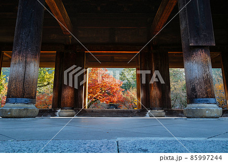 晩秋の南禅寺　三門 85997244