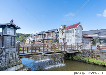 佐原の町並み　樋橋　とよはし　ジャージャー橋　落水　残したい日本の音風景100選 85997261