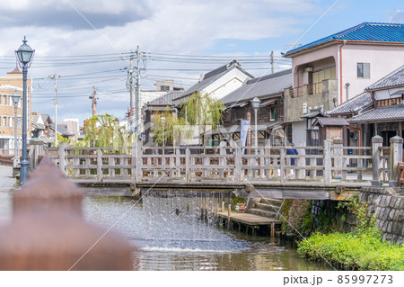 佐原の町並み　樋橋　とよはし　ジャージャー橋　落水　残したい日本の音風景100選 85997273