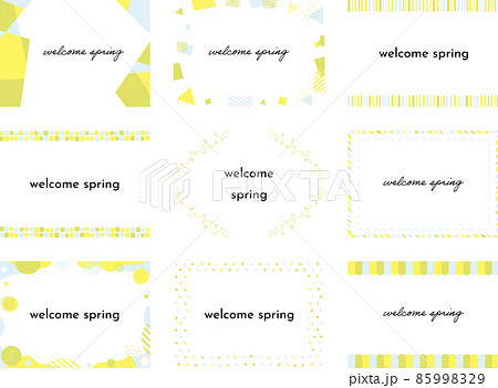 春に使いやすい9種類のフレームセット 85998329