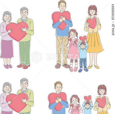 ハートを持った家族_カラーセット 85998984