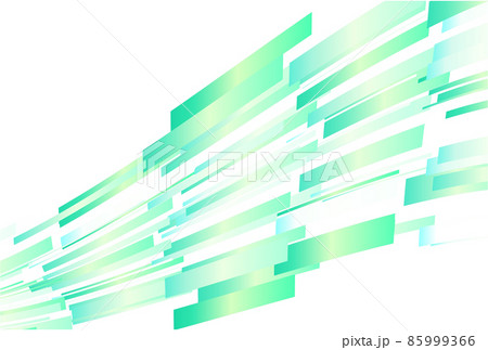 テクノロジーと光の緑の白背景の壁紙のイラスト素材