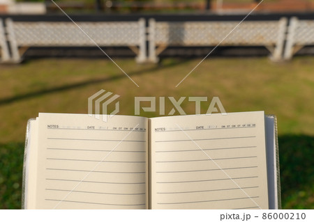 Take the lined note book out to the public garden to create ideas, works or art or memories. 86000210