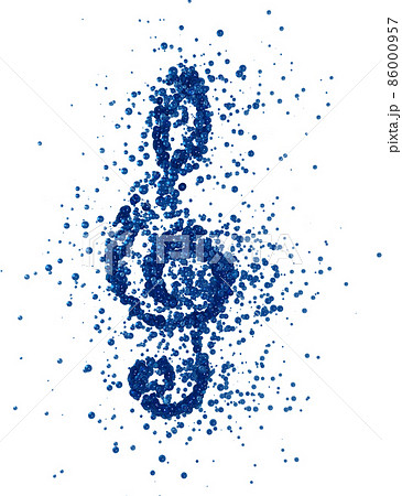 弾ける音符 ト音記号 弾ける音符 ト音記号 86000957