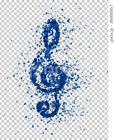 弾ける音符 ト音記号 弾ける音符 ト音記号 86000957