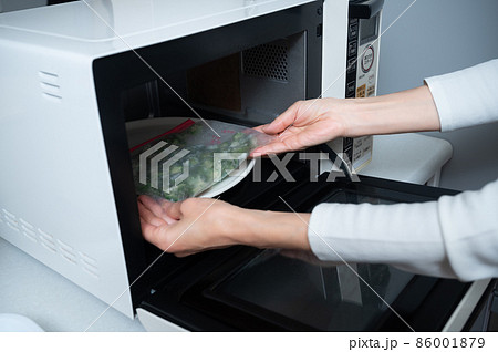 冷凍オクラレンジで解凍 86001879