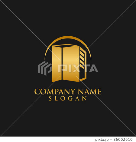 Creative Real Estate Logo Design. House Logo Design. Real Estate Vector Icon.EPS 10 86002610