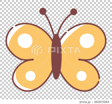 春天手繪蝴蝶,蝴蝶,蝴蝶,插圖,可愛的昆蟲,生物,生物,昆蟲,自然 86003064