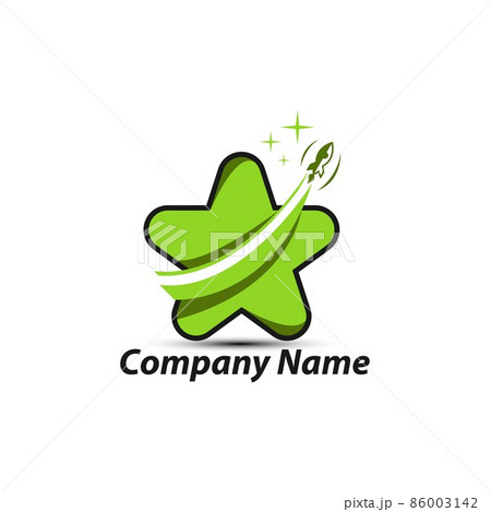 Star logo with rocket vector, Abstract Star color icon, star rating, rank Star logo with rocket vector, Abstract Star color icon, star rating, rank 86003142
