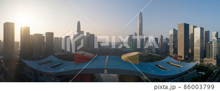 Aerial view of landscape in Shenzhen city,China Aerial view of landscape in Shenzhen city,China 86003799