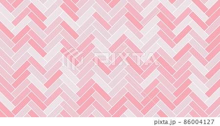Herringbone tile pattern. Diagonal white ceramic bricks background. Vector illustration 86004127