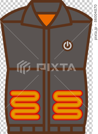 黑色電熱背心圖解 86004870