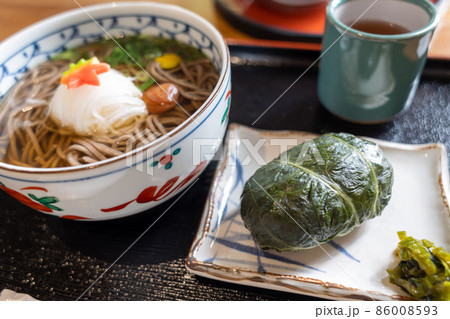 熊野大社名物 もうで蕎麦とめはりずし 熊野大社名物 もうで蕎麦とめはりずし 86008593