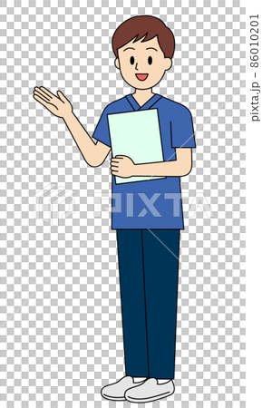 正在指導的微笑的醫務工作者 86010201