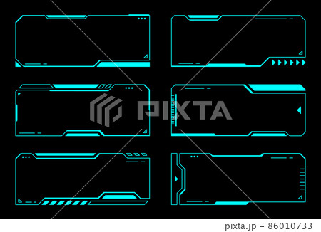 Abstract frames technology futuristic interface hud vector design. 86010733