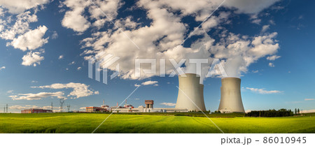 Temelin, Czech republic - 05 22 2021: Nuclear Power Plant Temelin 86010945
